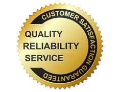 100 percent quality reliability service